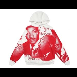Supreme MLK I Have A Dream Hoodie White Red